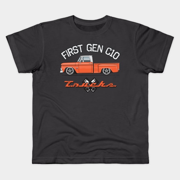 First Gen Kids T-Shirt by ArtOnWheels